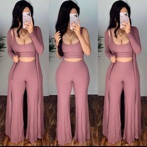 SOLD Mauve 2 of 3 piece Outfit Set